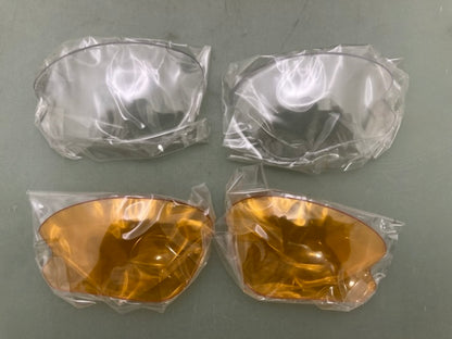Sport Performance Motorcycle Glasses with Replacement Lenses New Genuine