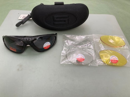 Sport Performance TR90 Motorcycle Glasses with Replacement Lenses New Genuine