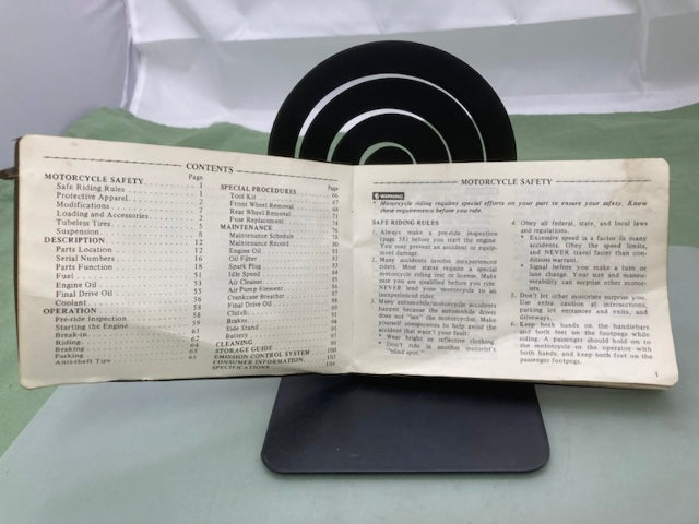 Honda 61MB9751 GL1100A Goldwing Aspencade Owner's Manual 1983 Genuine