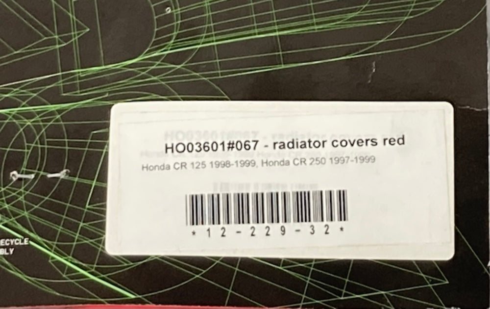 UFO Plast HO03601#067 Radiator Covers - Red New Genuine