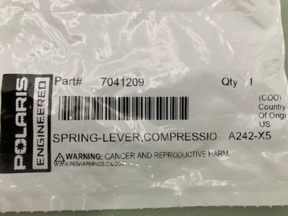 Polaris 7041209 Compression Spring Lever New Genuine