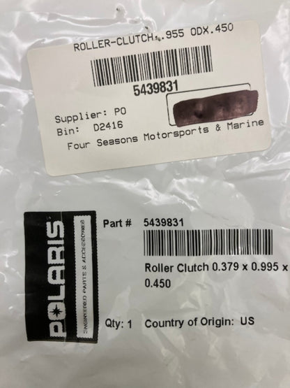 Polaris 5439831 Roller Clutch 0.379 x 0.995 x 0.450 New Genuine
