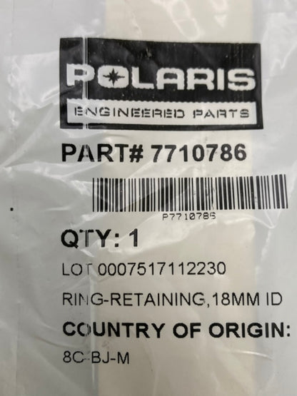 Qty 2 Polaris 7710786 Retaining Ring 18mm ID New Genuine