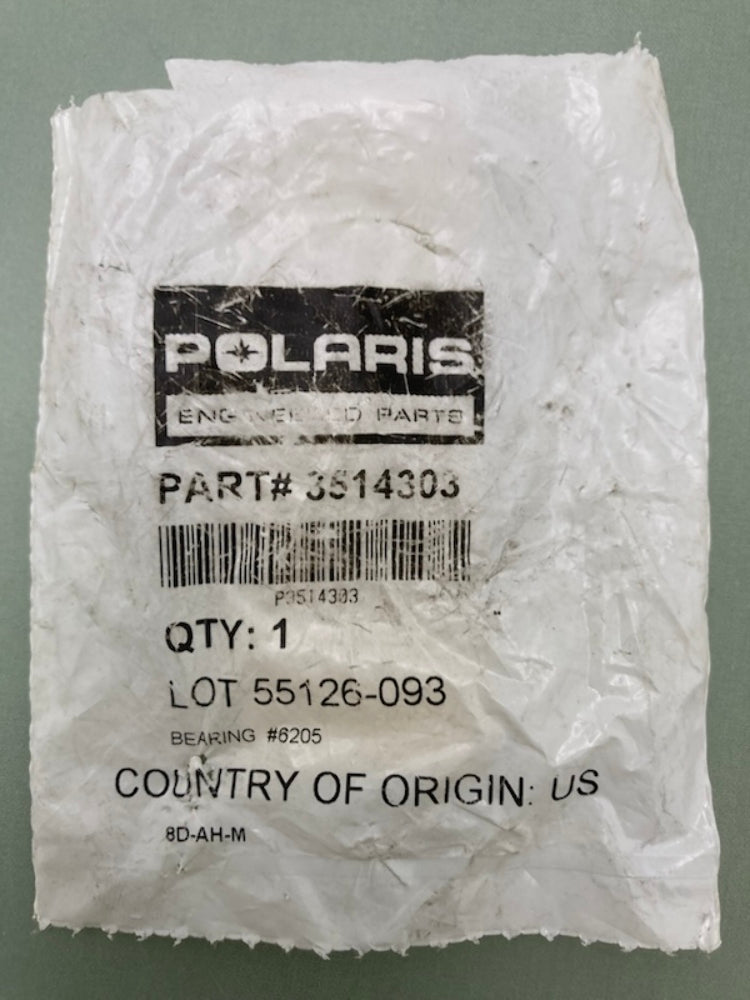 Polaris 3514303 Bearing #6205 New Genuine