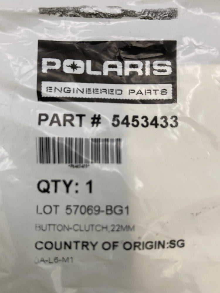 Polaris 5453433 Clutch Button 22mm New Genuine