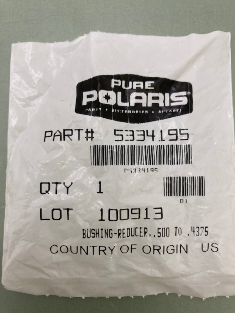 Qty 2 Polaris 5334195 Reducer Bushing .500 to .4375 New Genuine
