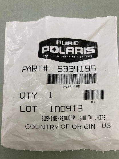 Qty 2 Polaris 5334195 Reducer Bushing .500 to .4375 New Genuine