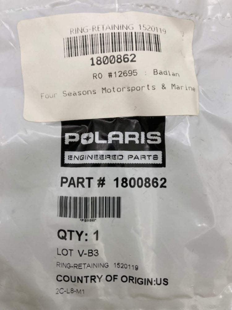 Polaris 1800862 Retaining Ring 1520119 New Genuine