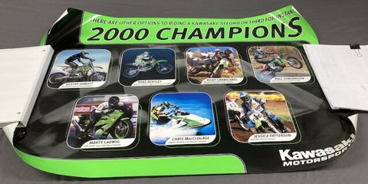 The 2000 Champions of Kawasaki Dealer Poster 24"x 36" Genuine