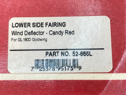 Show Chrome 52-666L Lower Side Fairing Candy Red New Genuine