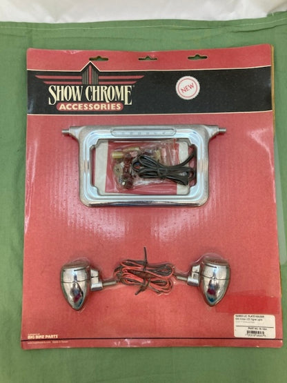 Show Chrome 16-133A Raised License Plate Holder New Genuine