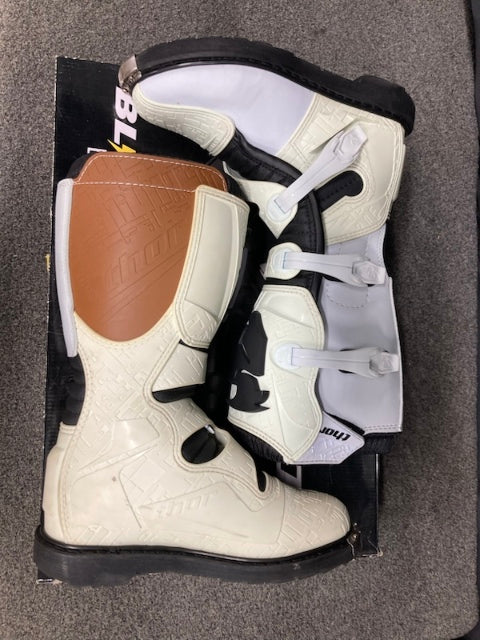Thor 3410-1059 Blitz Boot MX Size 9 White New Genuine