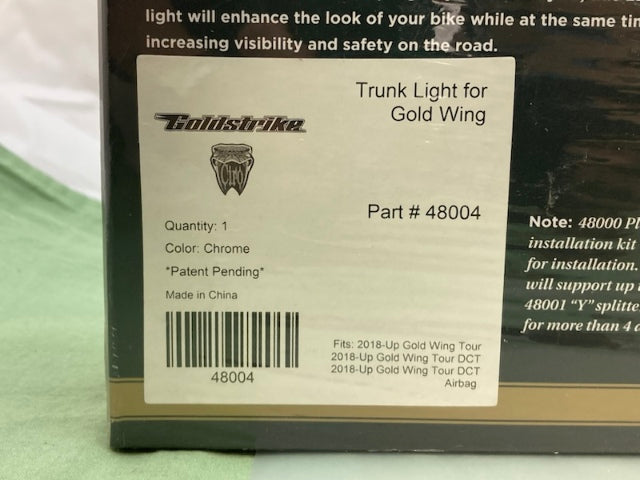 Goldstrike 48004 LED trunk Light for Goldwing New Genuine