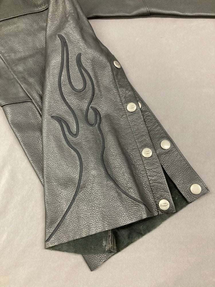 Power Trip 544-0002 Womens Large Power Glide Chaps Black New Genuine