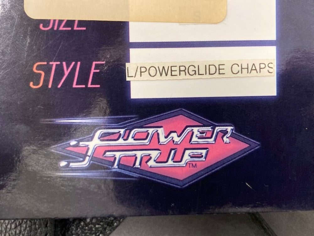 Power Trip 544-0002 Womens Large Power Glide Chaps Black New Genuine