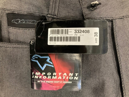 Alpinestars 332408 Rodeo Men's Size 38 Jeans Blue New Genuine