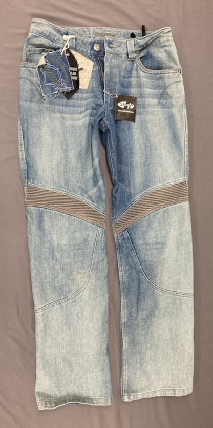 Joe Rocket 9054-1032 Men's Size 32 Knee Pad Denim Jeans Blue New Genuine