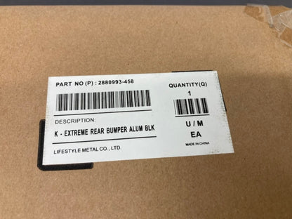 Polaris 2880993-458 Matte Black AXYS Extreme Rear Bumper New Genuine