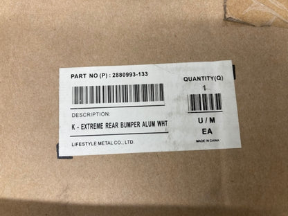 Polaris 2880993-133 AXYS Bright White Extreme Rear Bumper New Genuine