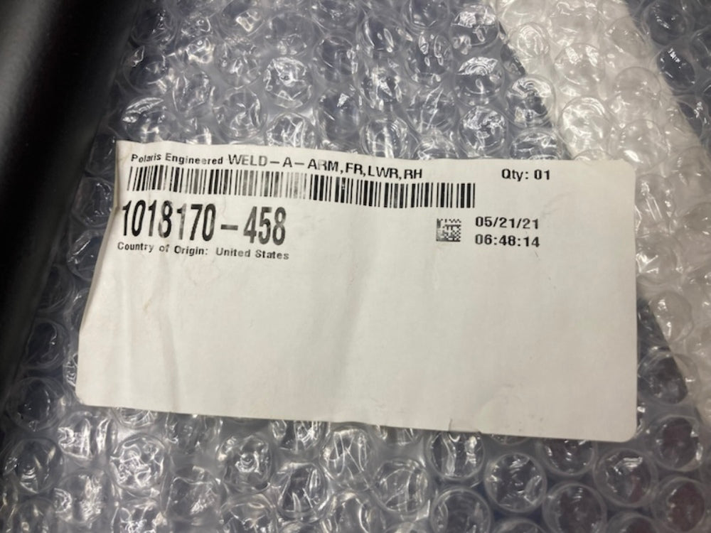 Polaris 1018170-458 A-Arm Weld, Lower, Front, Right, Matte Black New Genuine