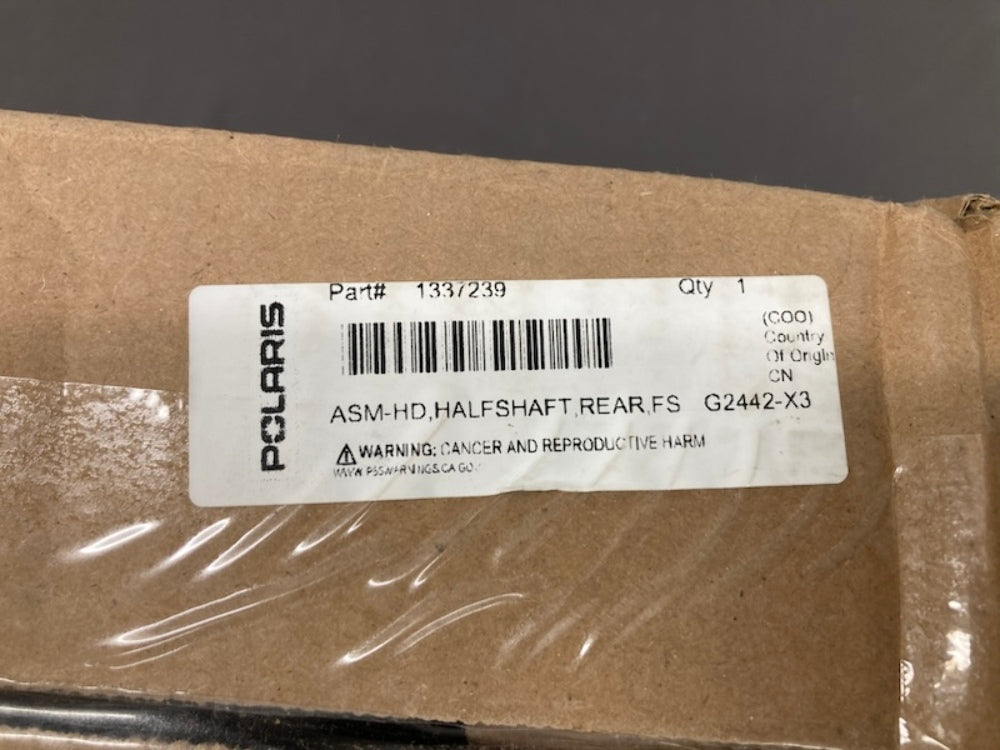 Polaris 1337239 Heavy Duty Rear Halfshaft CV Axle Assembly New Genuine