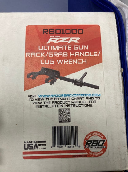 Razorback RBO1000 Polaris RZR Ultimate Gun Rack/ Grab Handle/ Lug Wrench New Genuine