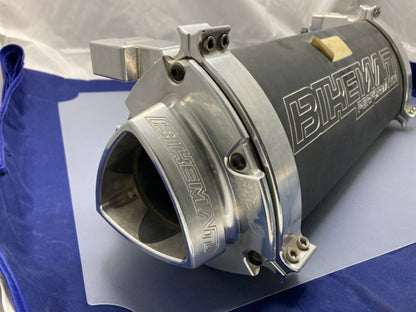 Bikeman 17-318-SB RZR XP Turbo Big Mo Stainless Black Slip-On Muffler New Genuine