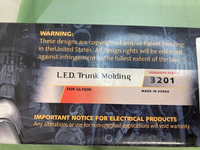 Kuryakyn 3201 L.E.D. Trunk Molding Lights New Genuine