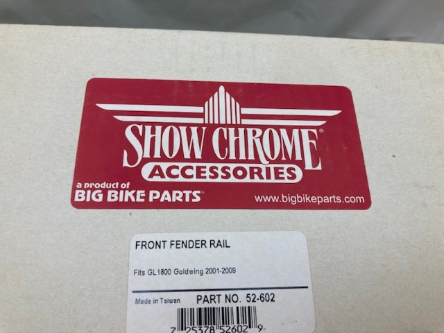 Show Chrome 52-602 Front Fender Rail GL1800 Goldwing 2001-2009 New Genuine