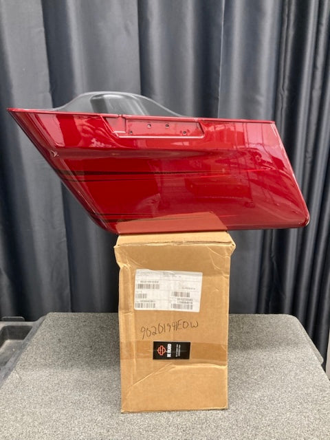 Harley-Davidson 90201991EOW LH Saddlebag Bottom Stiletto Red New Genuine
