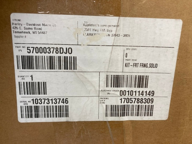 Harley-Davidson 57000378DJO Touring Front Fairing Big Blue Pearl New Genuine