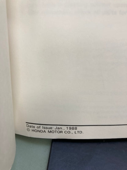 Honda 61GS900 ZB50 Service Manual '88 Genuine