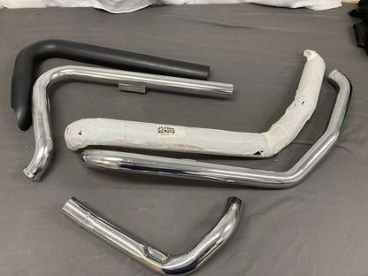 Vance and Hines 1802-0259 Dresser Duals Head Pipes Black for HD New Genuine