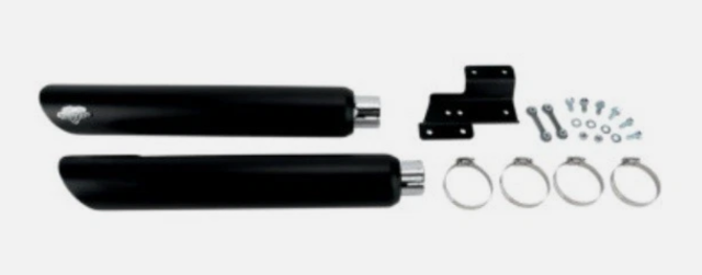 Vance and Hines 1801-0385 Black Staggered 3" Twin Slash Slip-Ons New Genuine