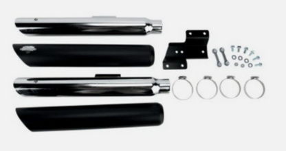 Vance and Hines 1801-0385 Black Staggered 3" Twin Slash Slip-Ons New Genuine