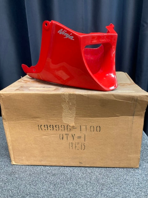 Kawasaki K99996-1100 ZX1100 Ninja Front Chin Fender Red New Genuine