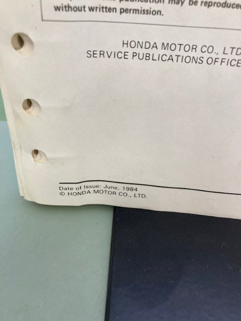 Honda 61MB600 Interceptor VF1000F Shop Manual '84 Genuine