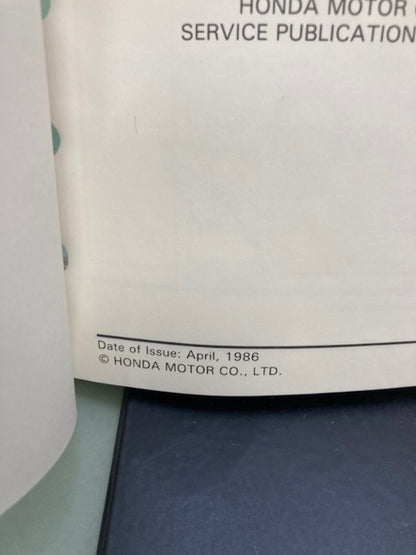 Honda 61MJ401 VF1000R Service Manual '85-'86 Genuine