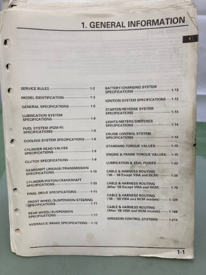 Honda 61MCA55 GL1800/A Gold Wing Service Manual & ETM '06-'10 Genuine