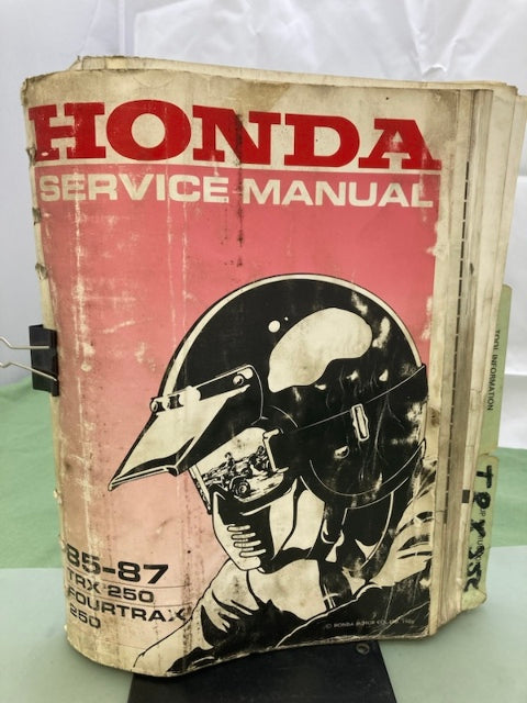 Honda 61HA802 TRX 250 Fourtrax 250 Service Manual '85-'87 Genuine