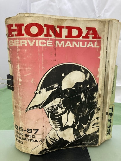 Honda 61HA802 TRX 250 Fourtrax 250 Service Manual '85-'87 Genuine