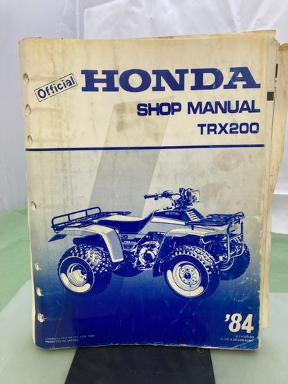 Honda 61VM500 TRX200 Shop Manual '84 Genuine