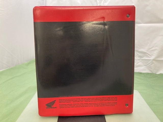 Honda Redbook 2006 Binder With Spec Sheets Genuine