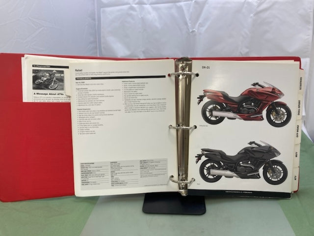 Honda Redbook 2009 2010 Binder With Spec Sheets Genuine