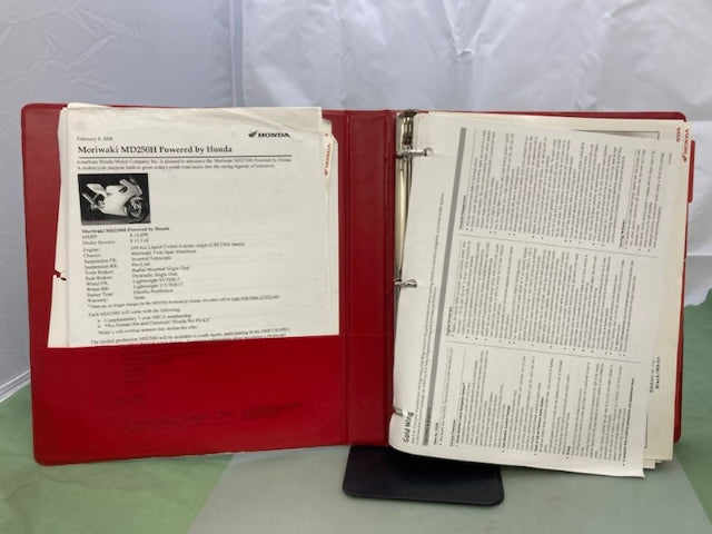 Honda Redbook 2007 Binder With Spec Sheets Genuine