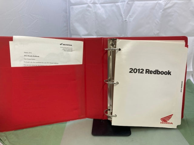 Honda Redbook 2011 2012 Binder With Spec Sheets Genuine