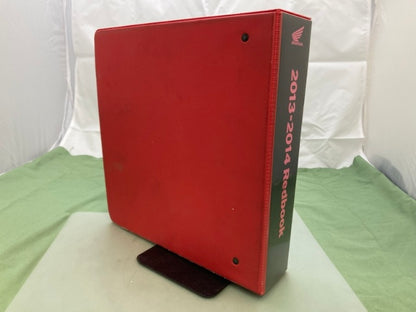 Honda Redbook 2013 2014 Binder With Spec Sheets Genuine