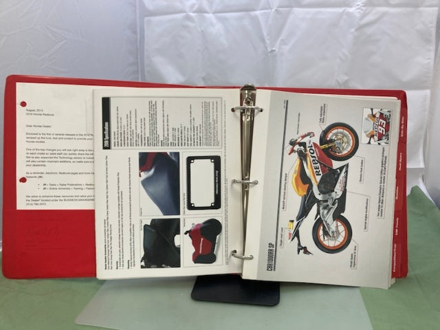 Honda Redbook 2016 Binder With Spec Sheets Genuine