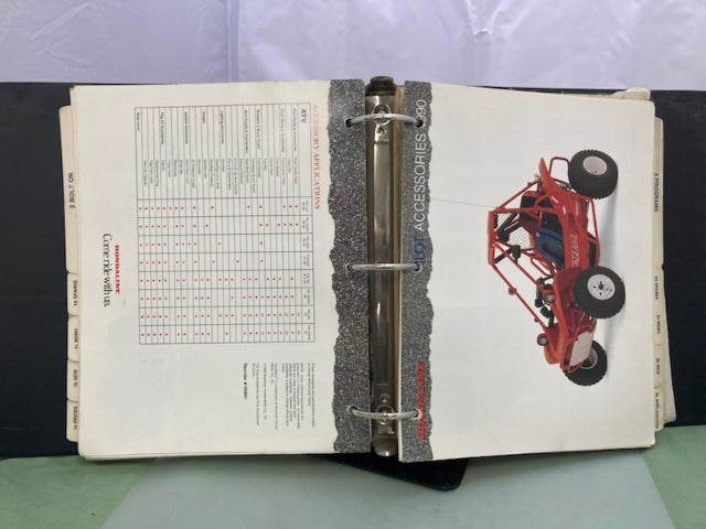 Honda Hondaline Motorcycle Accessories Apparel Parts Catalog Binder 1990 Genuine