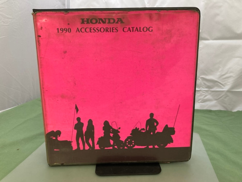 Honda Hondaline Motorcycle Accessories Apparel Parts Catalog Binder 1990 Genuine